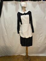 Vestido preto listrado