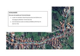 Percurso do espetáculo "Almalaguês: Espetáculo - caminhada com a comunidade"