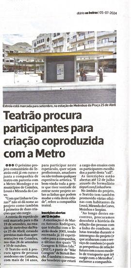 Diário as Beiras, 5 julho