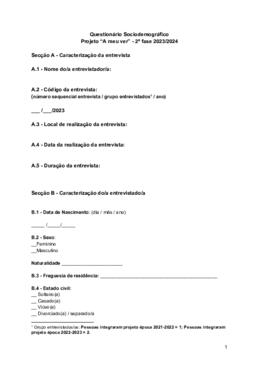 Question·rio sociodemogr·fico