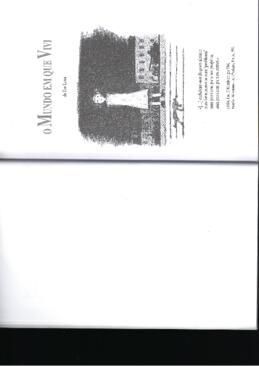 O mundo em que vivi - texto em análise