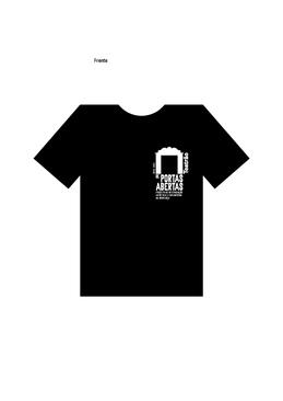 Tshirt personalizada do espetáculo  "De Portas Abertas II - os caminhos do trabalho" - desenho
