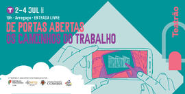 Banner dos SMTUC - "De Portas Abertas - os caminhos do trabalho"