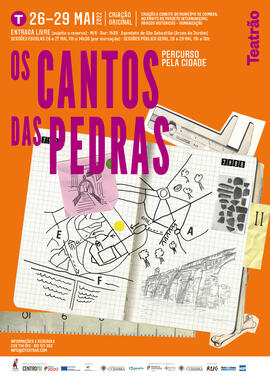 Material de divulgação " Os Cantos das Pedras" - cartaz original