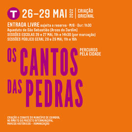 Material de divulgação "Os Cantos das Pedras" - quadrado (versão 2)