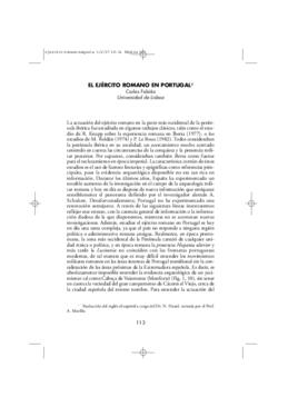 EL EJÉRCITO ROMANO EN PORTUGAL