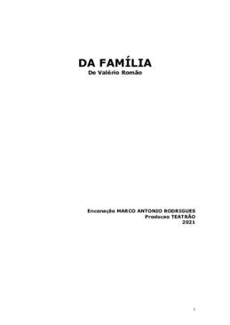 Texto "da família"