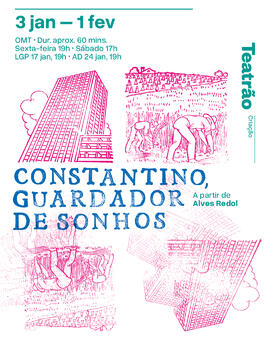 Publicação de instagram para a divulgação do espetáculo  "Constantino, Guardador de Sonhos"