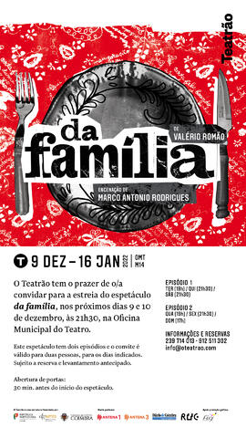 Material de divulgação "da família" - convite